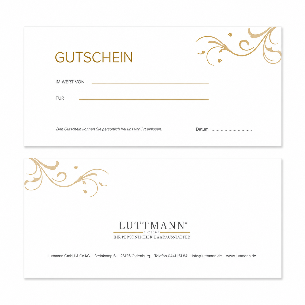 LUTTMANN® Wertgutschein